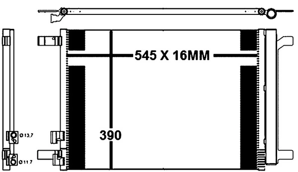 AC772000P Mahle Original Radiador de aparelho de ar condicionado