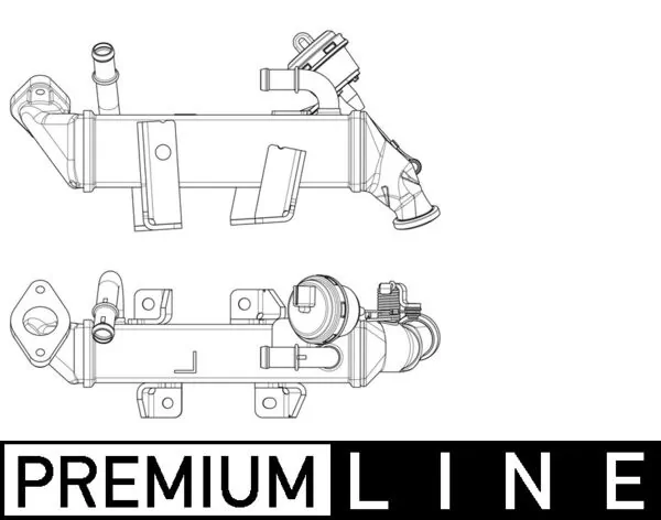 CE19000P Mahle Original Radiador do sistema EGR de recirculação dos gases de escape