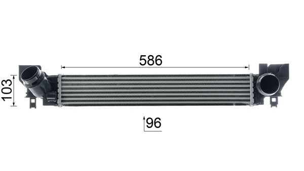 Radiador de intercooler Mahle Original CI627000P