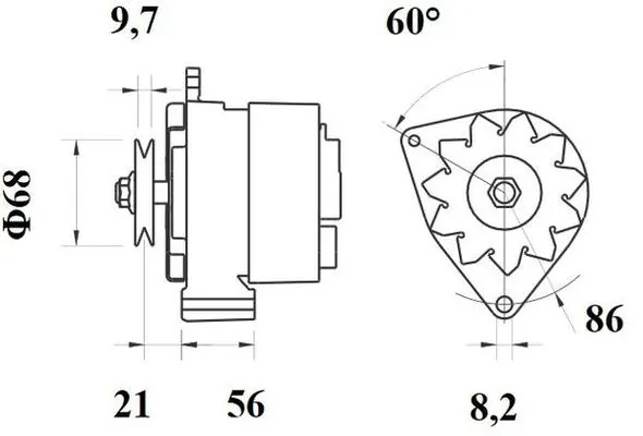 MG124 Mahle Original Gerador