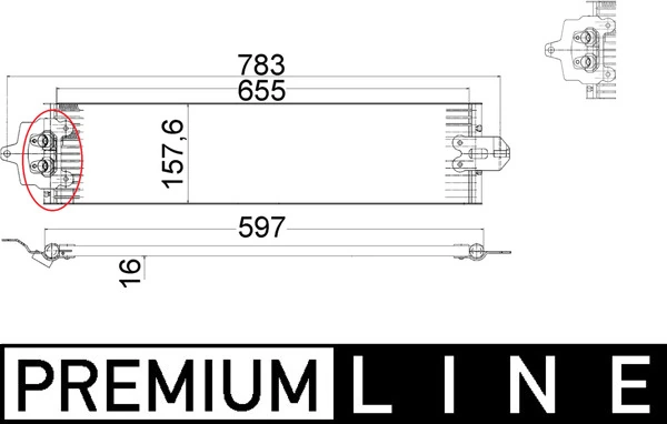 Radiador de esfriamento, Caixa Automática de Mudança Mahle Original CLC49000P preço, a partir de 63,31 USD