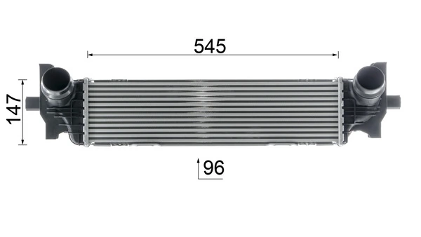 Radiador de intercooler Mahle Original CI660000P