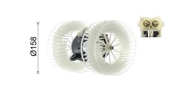 Motor de ventilador de forno (de aquecedor de salão) AB40000P Mahle Original