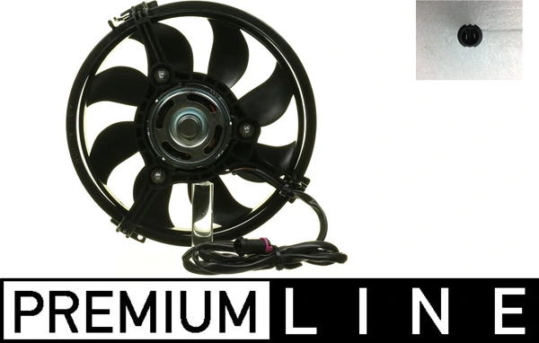 Ventilador elétrico de esfriamento montado (motor + roda de aletas) Volkswagen Jetta VII BU3, BU4 ao melhor preço