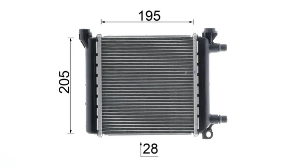 Radiador de esfriamento de motor adicional Mahle Original CR2642000P