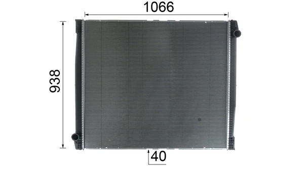 CR1152000P Mahle Original Radiador de esfriamento de motor