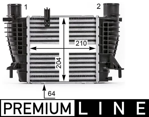 Radiador de intercooler CI533000P Mahle Original