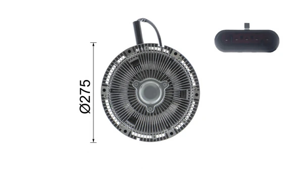 CFC97000P Mahle Original Acoplamento viscoso de ventilador de esfriamento