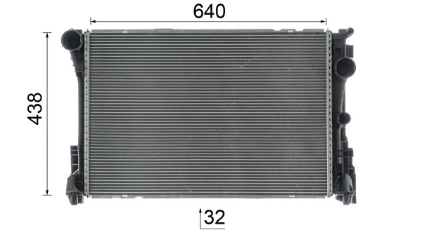 CR1684000P Mahle Original Radiador de esfriamento de motor