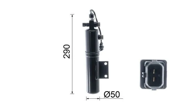 AD192000P Mahle Original Tanque de recepção do secador de aparelho de ar condicionado
