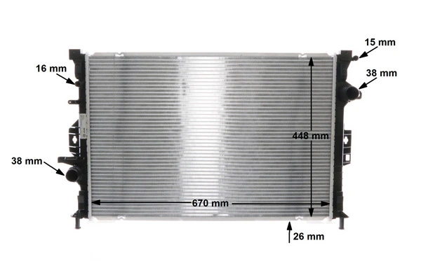Radiador de esfriamento de motor Mahle Original CR1748000S preço, a partir de 110,57 USD