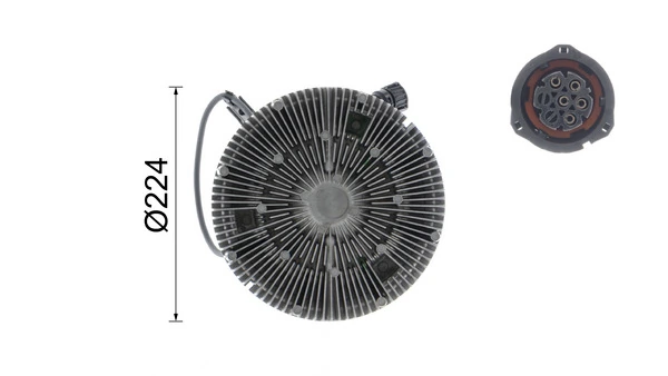Compre CFC190000P Mahle Original Acoplamento viscoso de ventilador de esfriamento