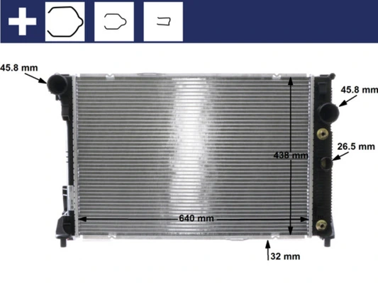 Compre CR1176000S Mahle Original Radiador de esfriamento de motor