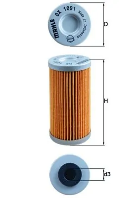 OX1091 Mahle Original Filtro de óleo