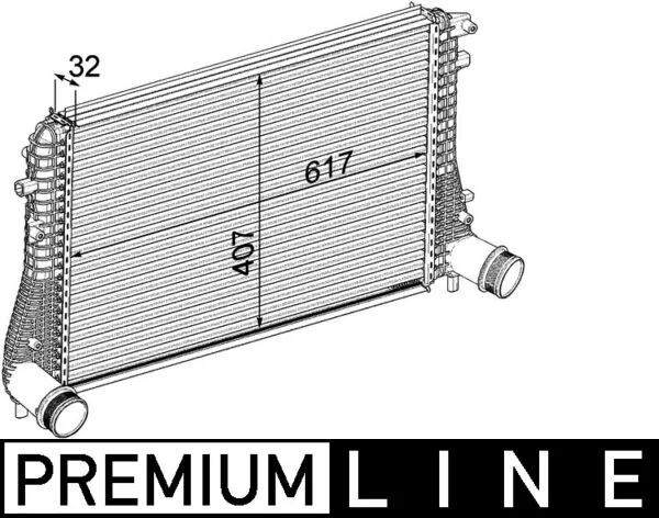 CI207000P Mahle Original Radiador de intercooler