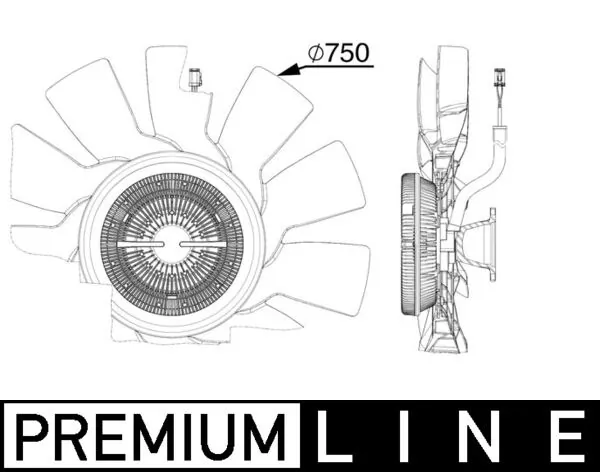 CFF515000P Mahle Original Ventilador (roda de aletas) do radiador de esfriamento