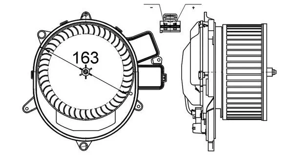 Motor de ventilador de forno (de aquecedor de salão) Mahle Original AB231000S preço, a partir de 168,85 USD