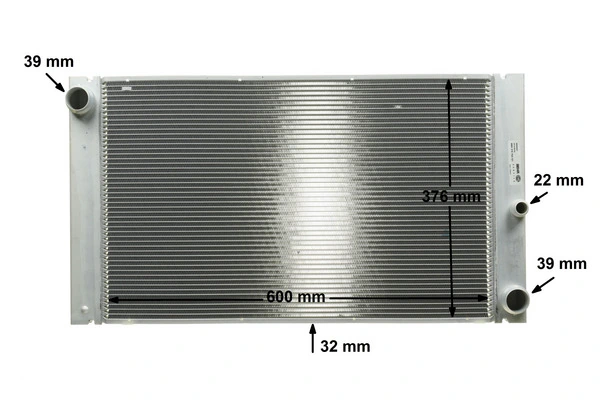 Radiador de esfriamento de motor CR1093000P Mahle Original