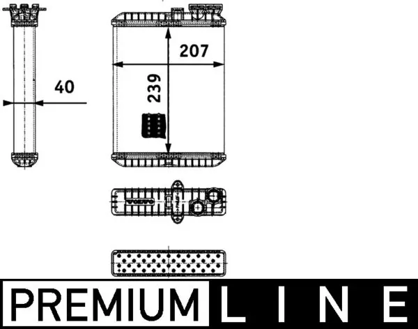 AH90000P Mahle Original Radiador de forno (de aquecedor)