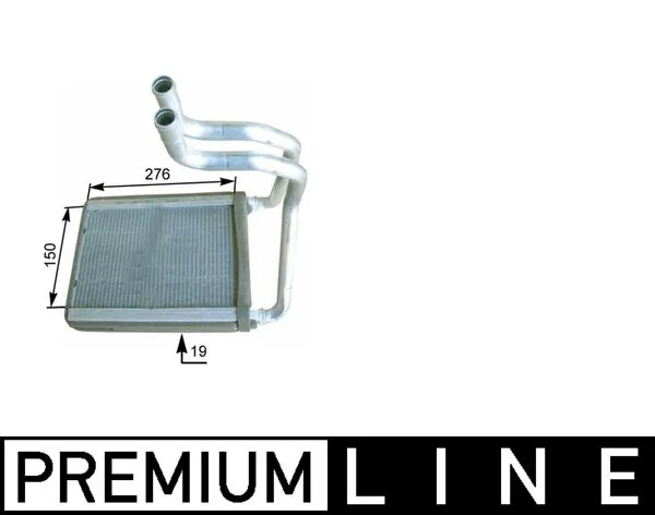 AH175000P Mahle Original Radiador de forno (de aquecedor)