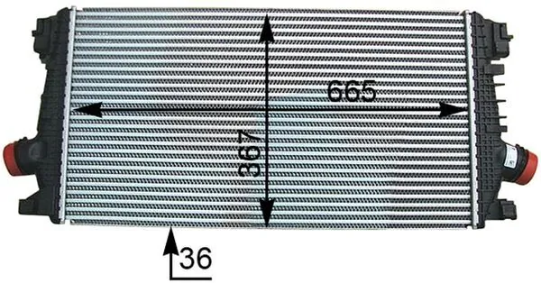 CI364000P Mahle Original Radiador de intercooler