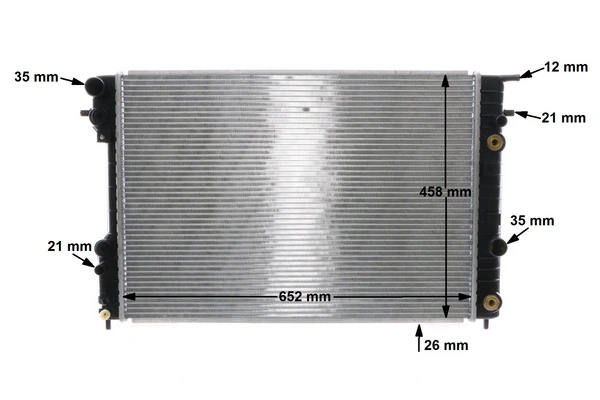 CR561000S Mahle Original Radiador de esfriamento de motor