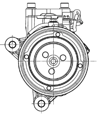 Compressor de aparelho de ar condicionado 320268 NRF