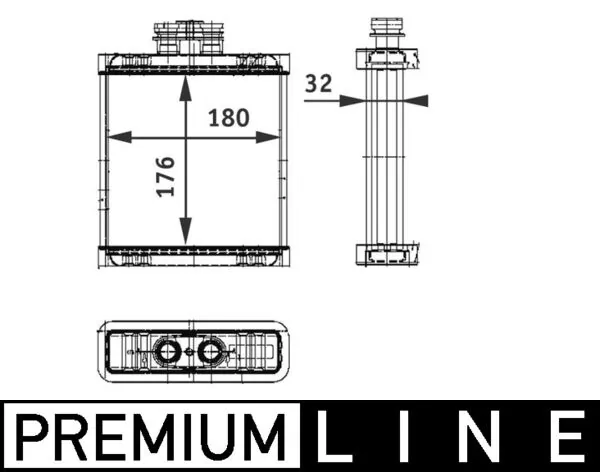 AH75000P Mahle Original Radiador de forno (de aquecedor)