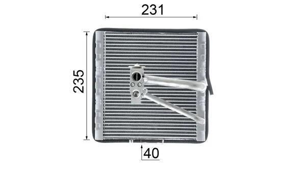 AE93000P Mahle Original Vaporizador de aparelho de ar condicionado