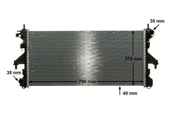 Radiador de esfriamento de motor Mahle Original CR887000P