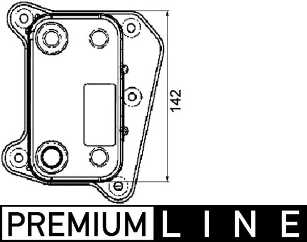 CLC38000P Mahle Original Radiador de óleo