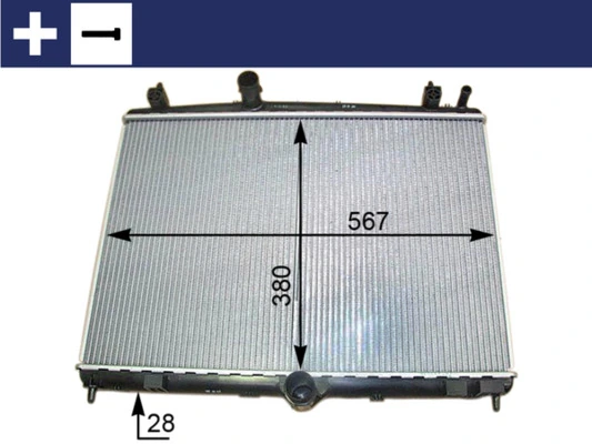 CR2113000S Mahle Original Radiador de esfriamento de motor