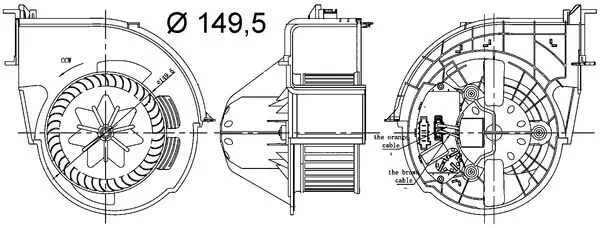 AB83000S Mahle Original Motor de ventilador de forno (de aquecedor de salão)