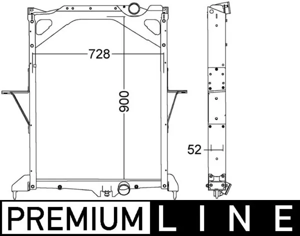 CR1557000P Mahle Original Radiador de esfriamento de motor