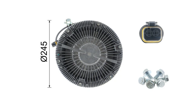 Acoplamento viscoso de ventilador de esfriamento Mahle Original CFC125000P preço, a partir de 527,39 USD