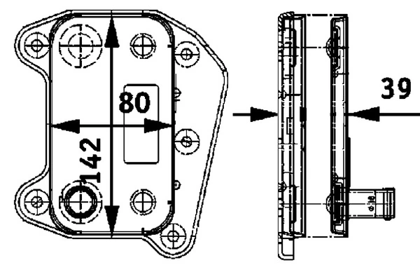 CLC52000P Mahle Original Radiador de óleo
