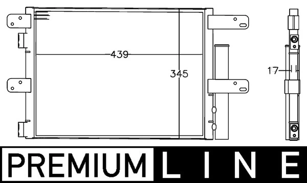 AC549000P Mahle Original Radiador de aparelho de ar condicionado