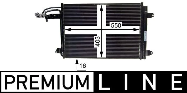 Compre AC324000P Mahle Original Radiador de aparelho de ar condicionado