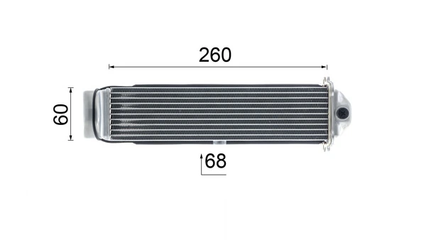 Radiador de intercooler CI481000P Mahle Original