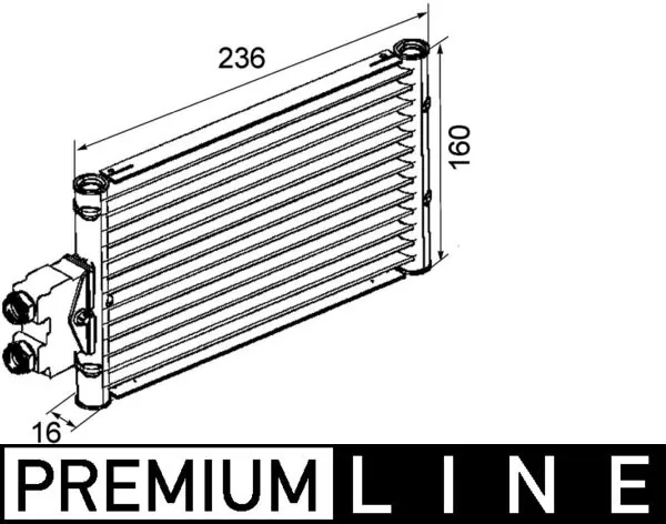 CLC74000P Mahle Original Radiador de esfriamento, Caixa Automática de Mudança