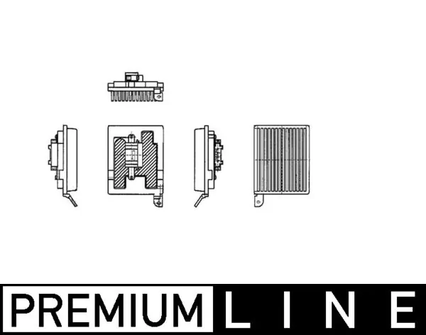 ABR32000P Mahle Original Resistor (resistência) traseiro de ventilador de forno (de aquecedor de salão)