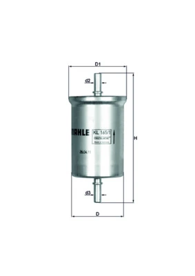 KL1651 Mahle Original Filtro de combustível
