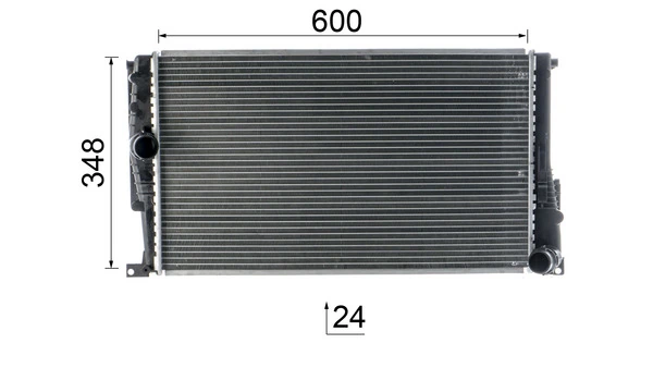 Radiador de esfriamento de motor CR824000P Mahle Original