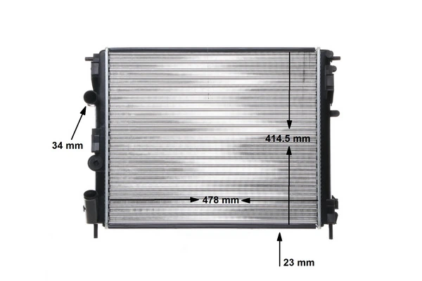 Radiador de esfriamento de motor CR35000S Mahle Original