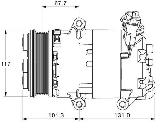 Compressor de aparelho de ar condicionado Mahle Original ACP1330000P preço, a partir de 385,11 USD