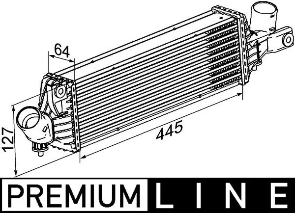  Radiador de intercooler Nissan Primera sedan (P12) (2002 - 2008) 