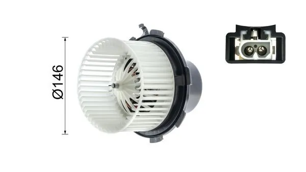 Motor de ventilador de forno (de aquecedor de salão) Mahle Original AB89000P preço, a partir de 59,80 USD