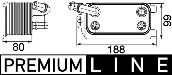 CLC72000P Mahle Original Radiador de esfriamento, Caixa Automática de Mudança