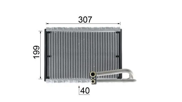 AE121000P Mahle Original Vaporizador de aparelho de ar condicionado