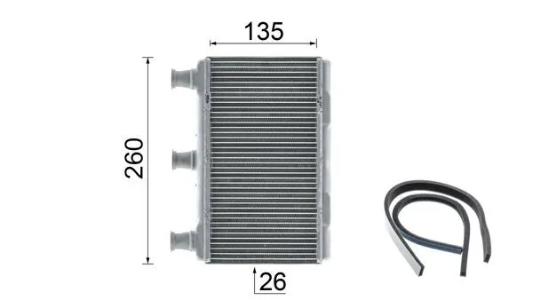 Radiador de forno (de aquecedor) Mahle Original AH115000P
